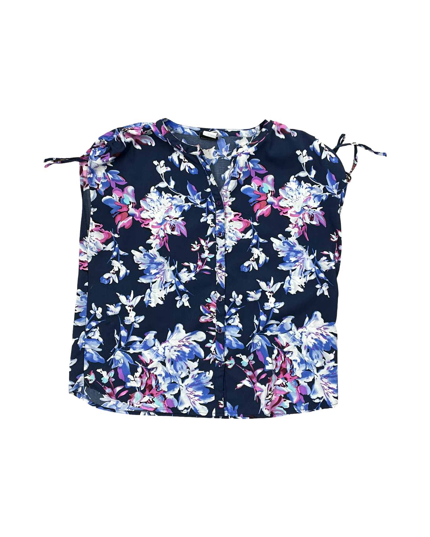 Blouse Ss By Bon Worth In Blue, Size:L