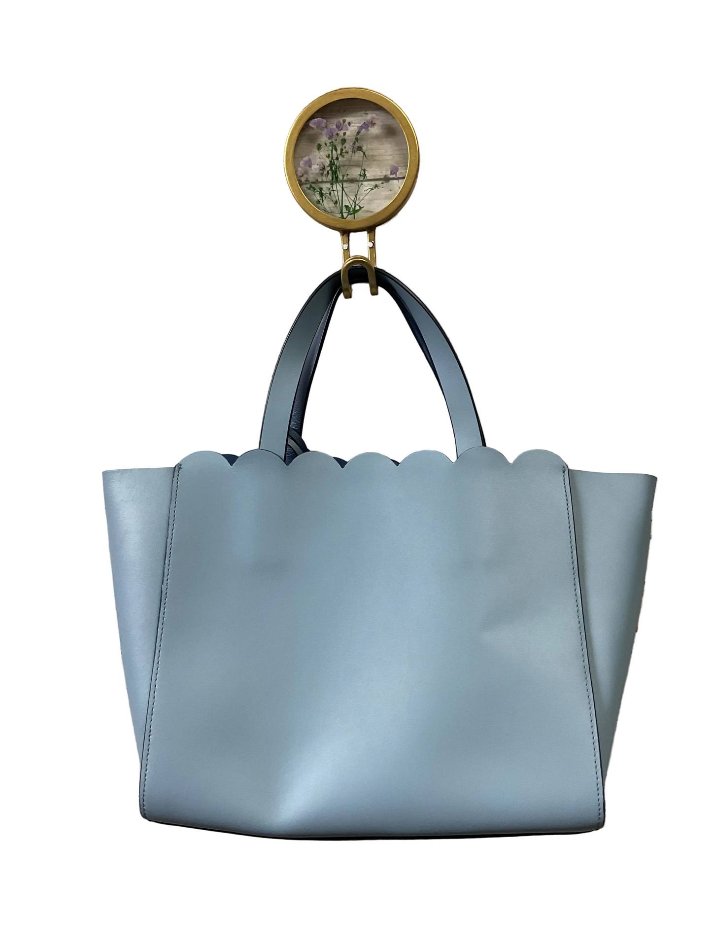 Tote Designer By Kate Spade In Blue, Size:Large