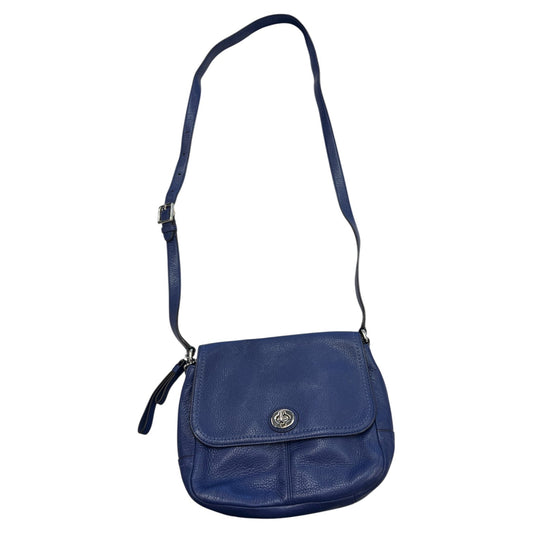 Crossbody Designer By Coach In Blue, Size:Medium
