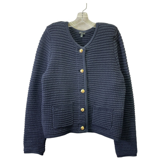 Cardigan By Talbots In Black & Gold, Size:L