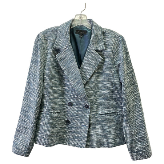 Blazer By Talbots In Blue & White, Size:14