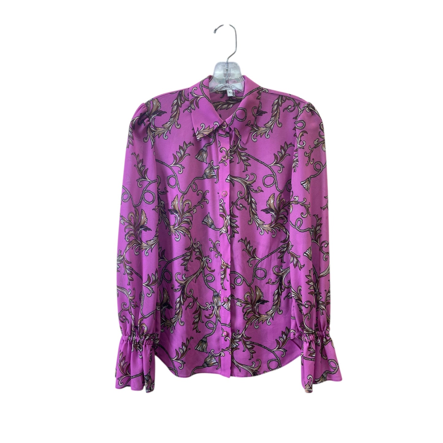Top Ls Designer By Milly In Brown & Pink, Size:Xs