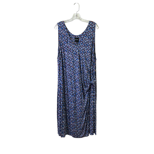 Dress Casual Midi By Nic + Zoe In Blue, Size:2X