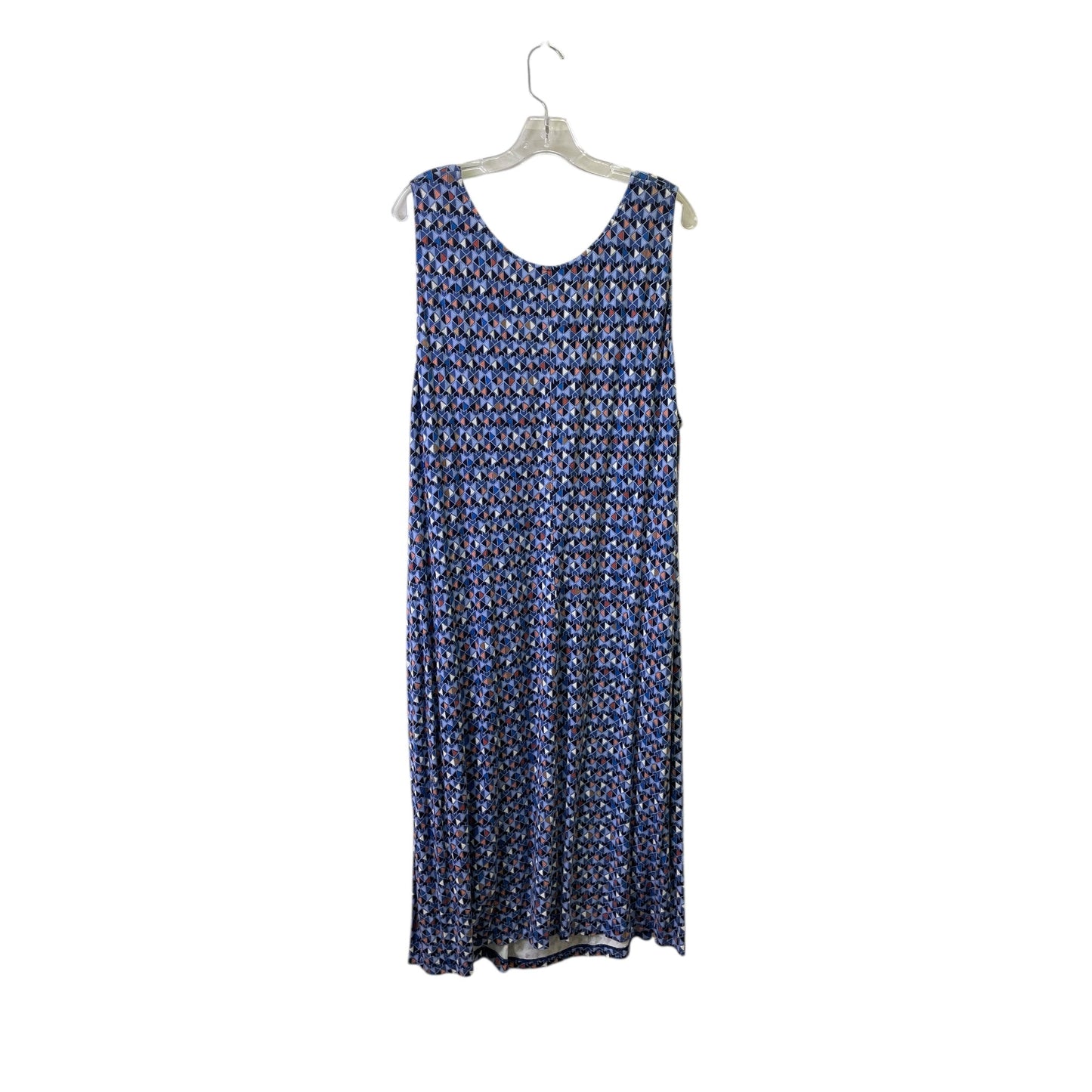 Dress Casual Midi By Nic + Zoe In Blue, Size:2X