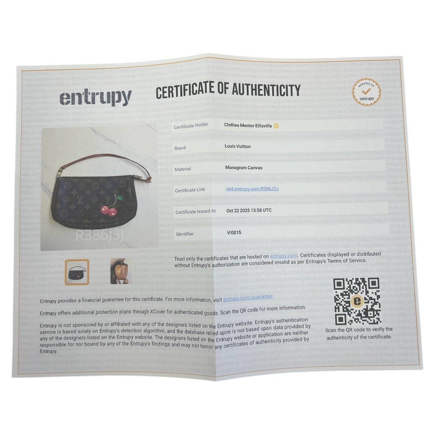 Wristlet Luxury Designer By Louis Vuitton In Brown, Size:Medium