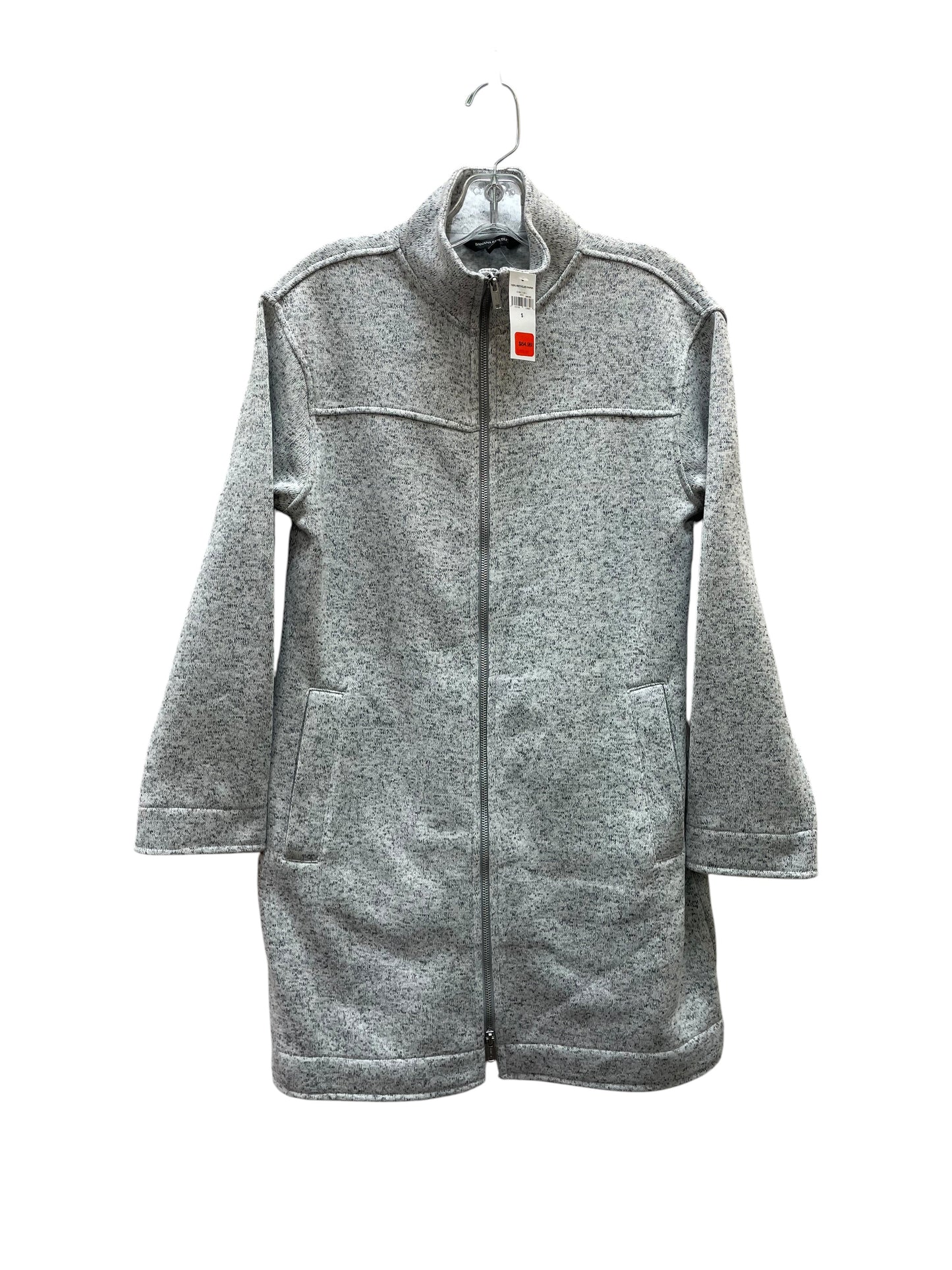 Jacket Fleece By Banana Republic In Grey, Size:S
