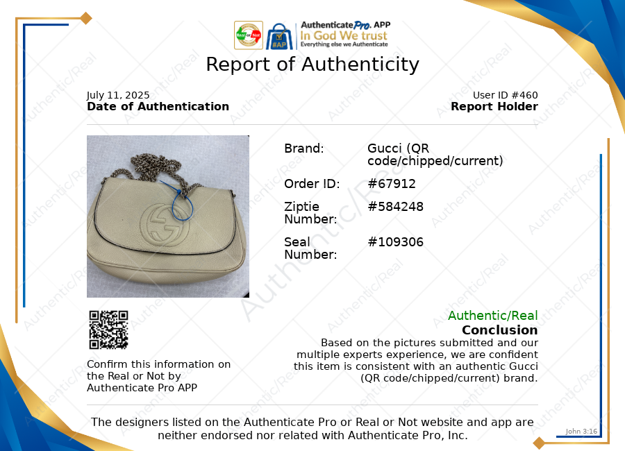 Crossbody Luxury Designer By Gucci, Size: Medium