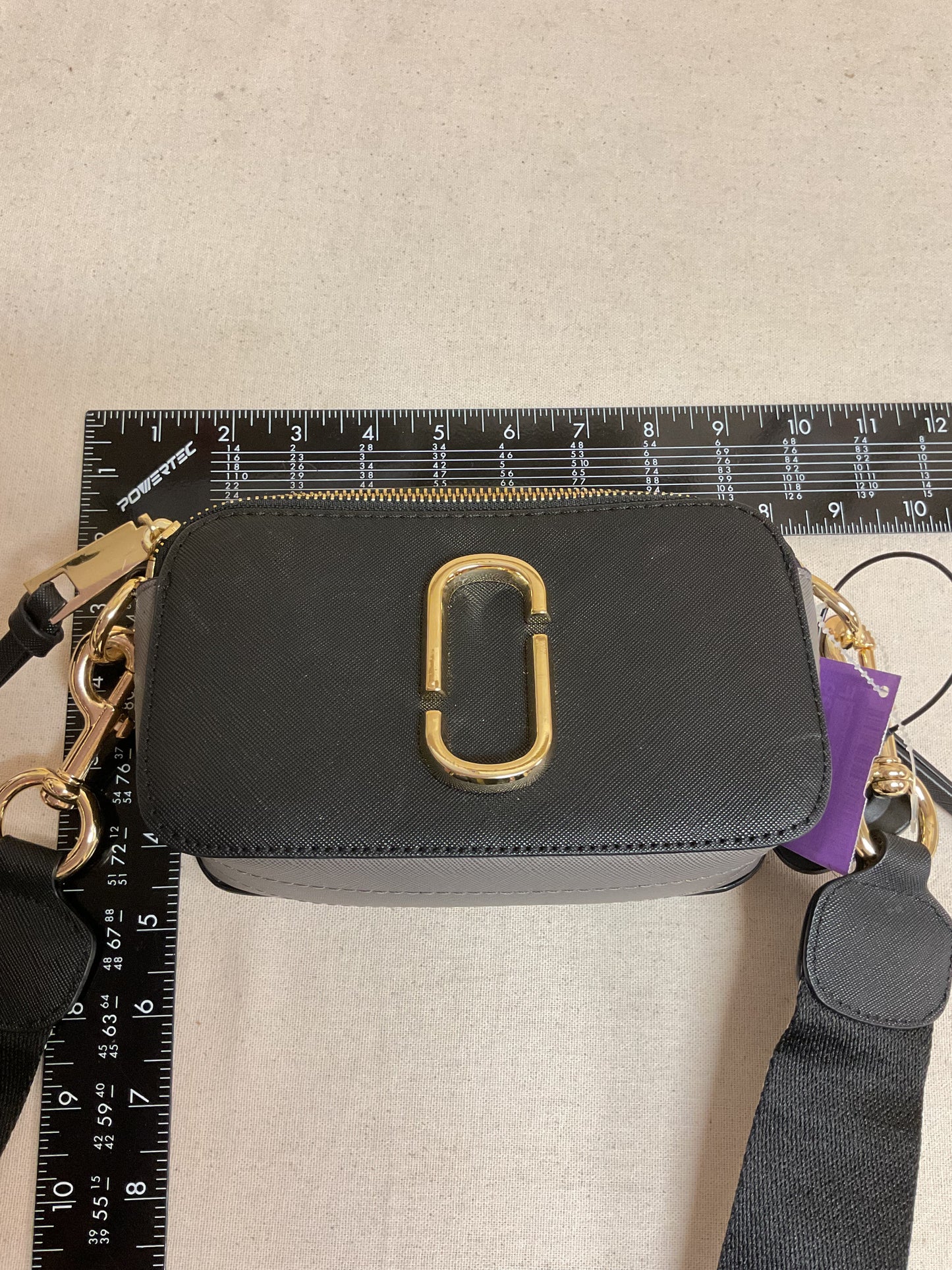 Crossbody Luxury Designer By Marc Jacobs In Black & White, Size:Small
