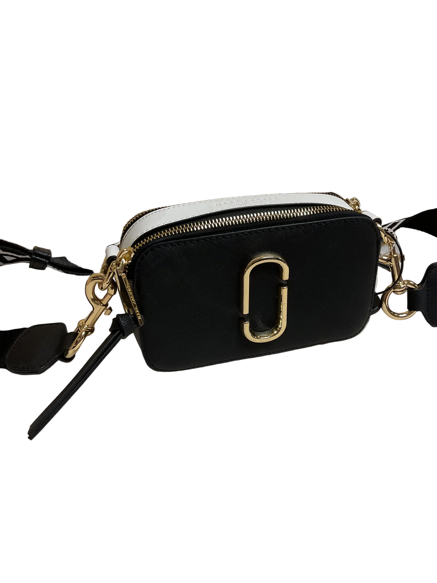 Crossbody Luxury Designer By Marc Jacobs In Black & White, Size:Small