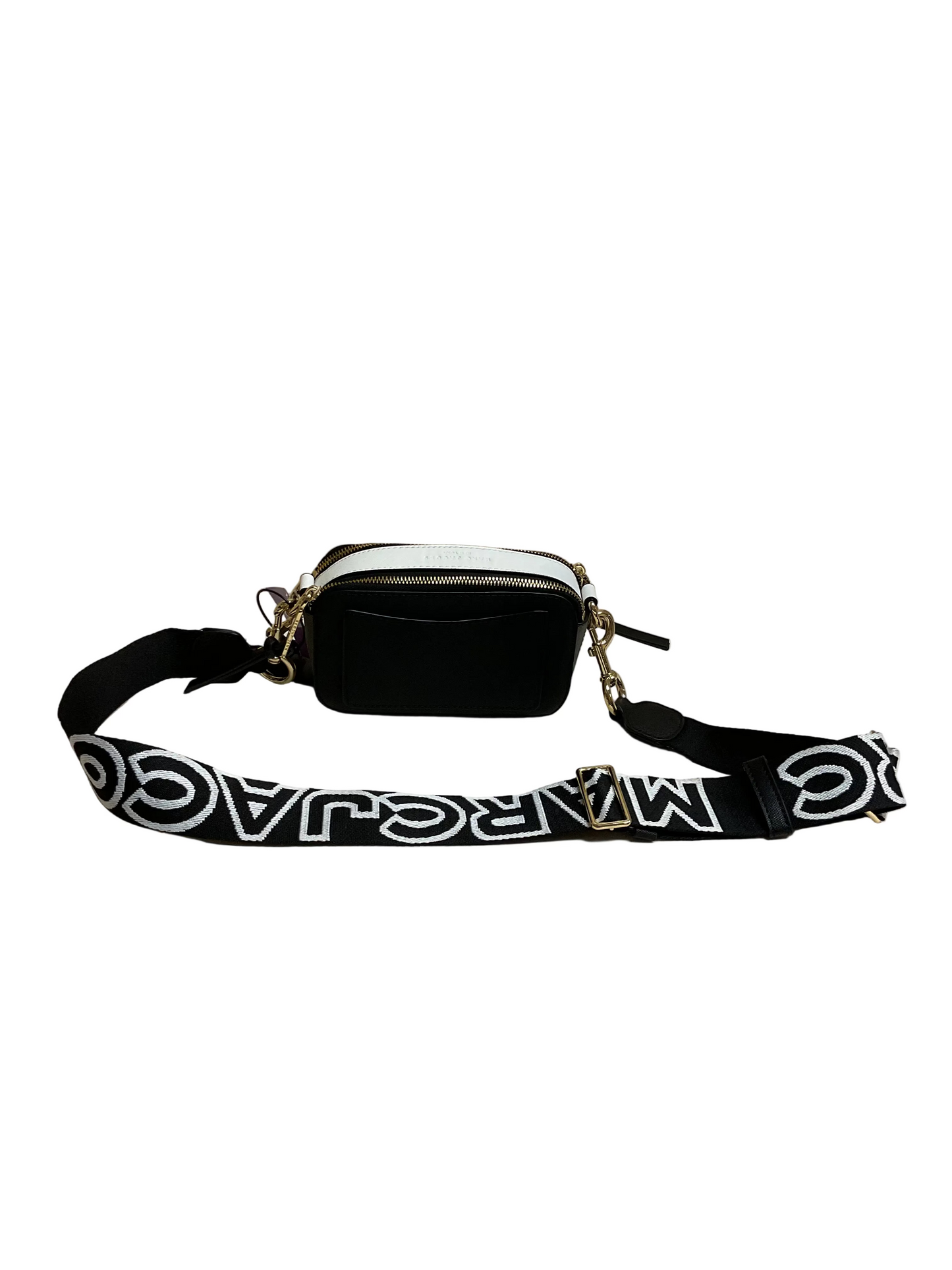 Crossbody Luxury Designer By Marc Jacobs In Black & White, Size:Small