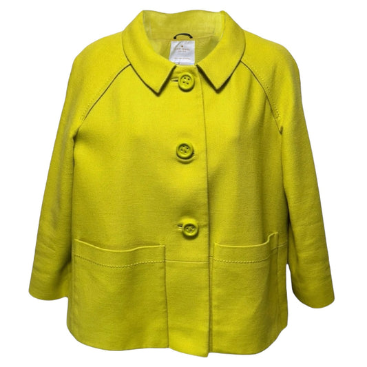 Jacket Designer By Kate Spade In Chartreuse, Size: 6