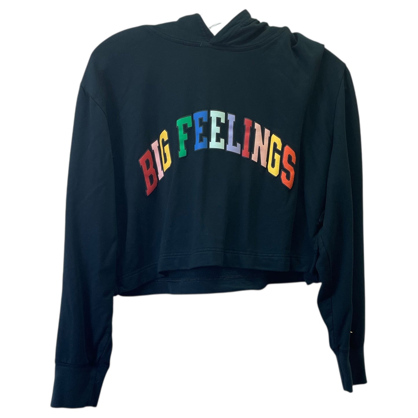 Athletic Top Ls Hoodie By Big Feelings In Black, Size:Xs