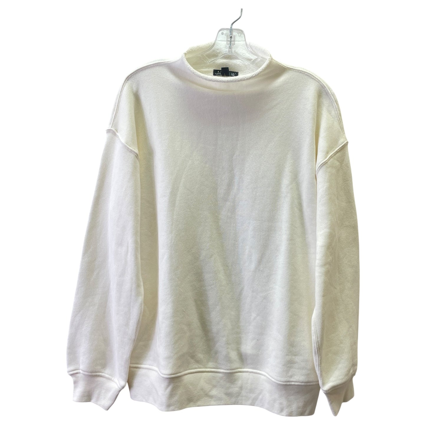 Sweatshirt Collar By J. Crew In Cream, Size:M