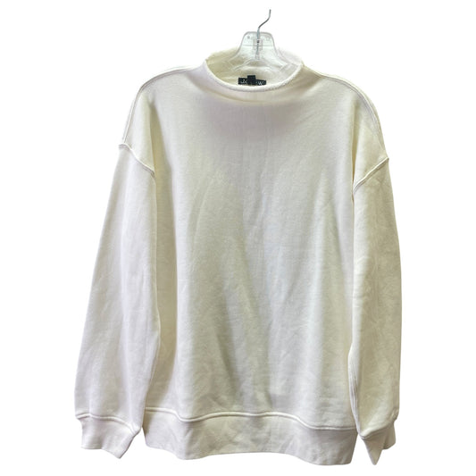 Sweatshirt Collar By J. Crew In Cream, Size:M