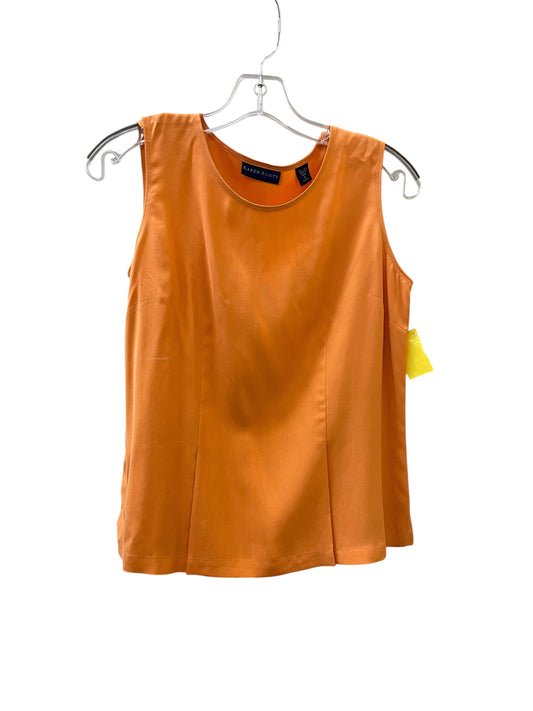 Top Sleeveless By Karen Scott In Orange, Size:S