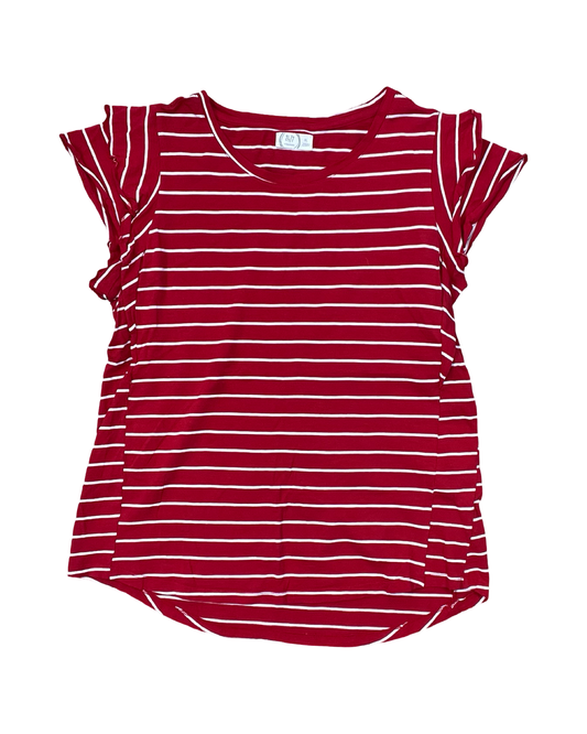 Top Sleeveless By Maurices In Red & White, Size:Xl