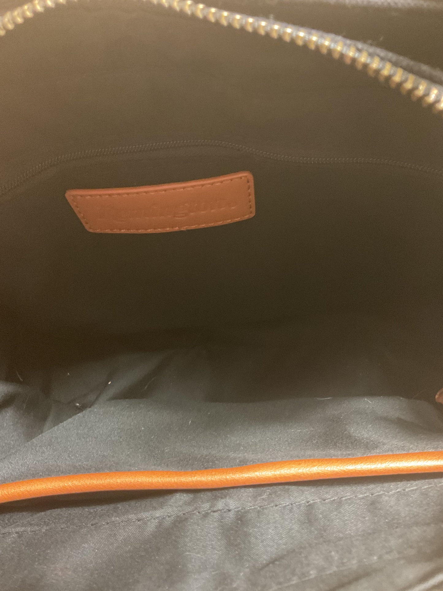 Tote By Clothes Mentor In Black & Brown, Size:Medium
