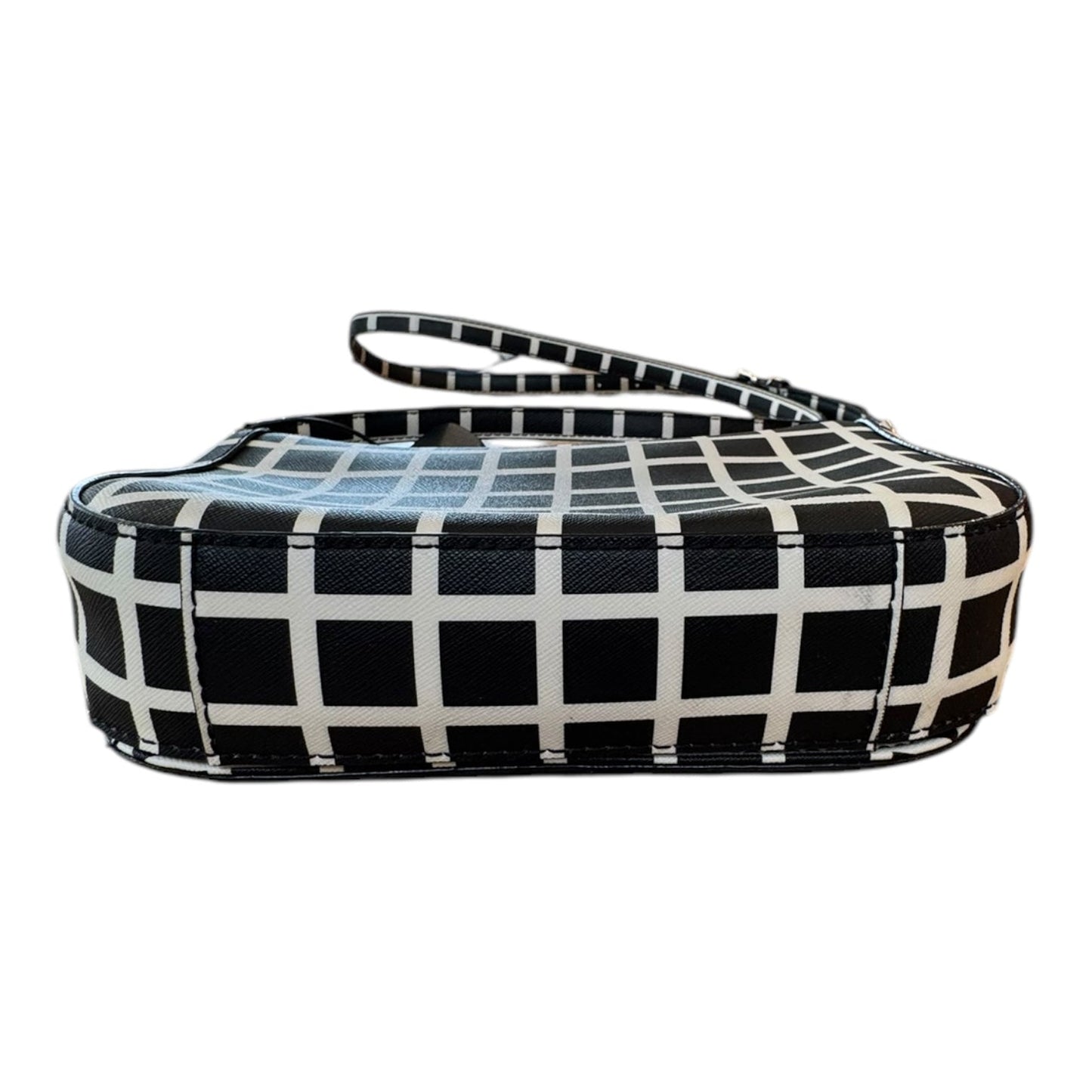 Handbag Designer By Kate Spade In Black & White, Size:Small