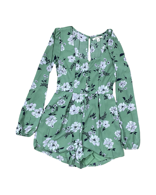 Romper By Mi Ami In Green, Size:Xs
