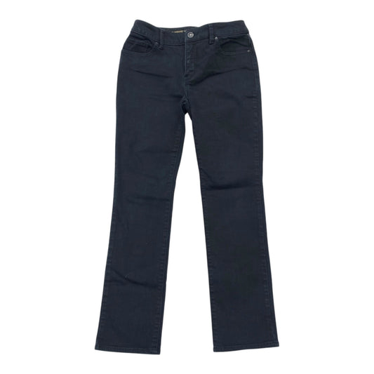 Jeans Straight By Chicos In Black Denim, Size:2
