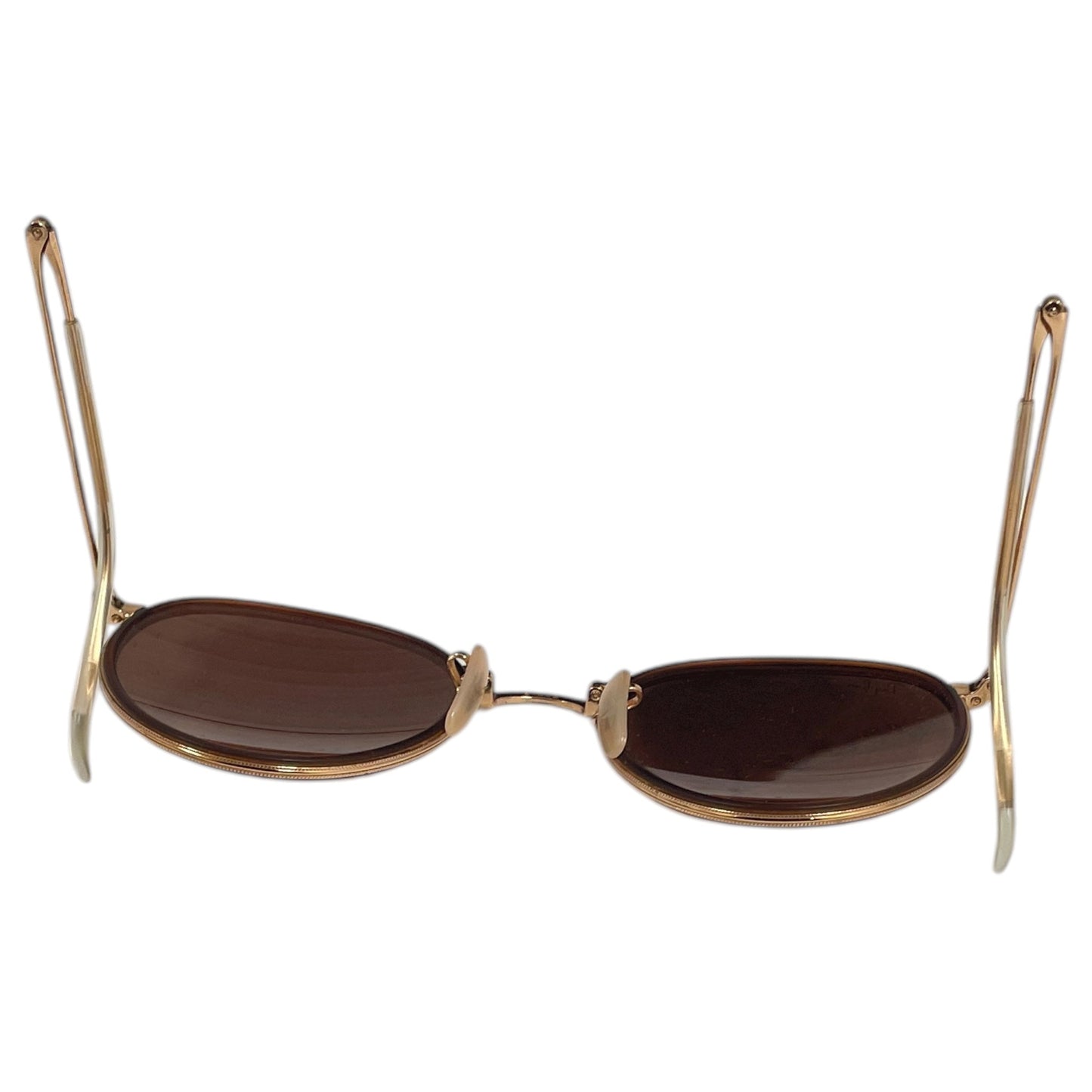 Sunglasses Designer By Ray Ban In Gold