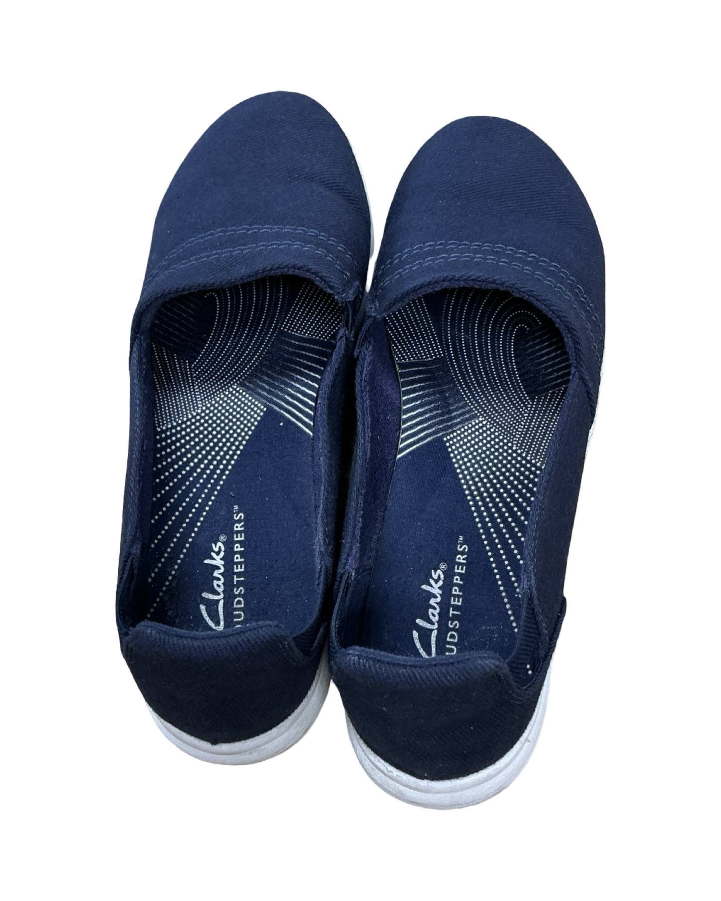 Shoes Flats By Clarks In Blue, Size:8