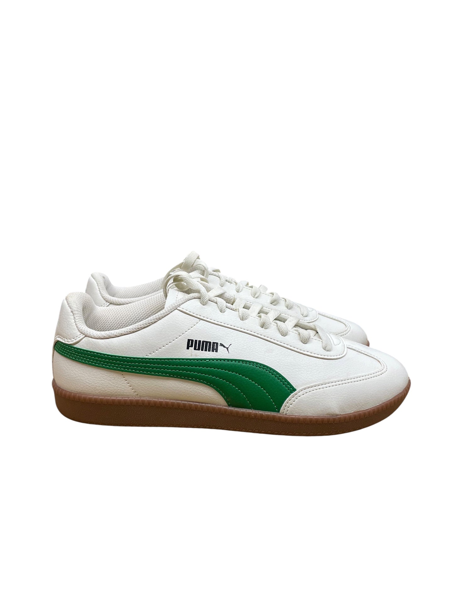 Shoes Sneakers By Puma In Green & White, Size:10.5