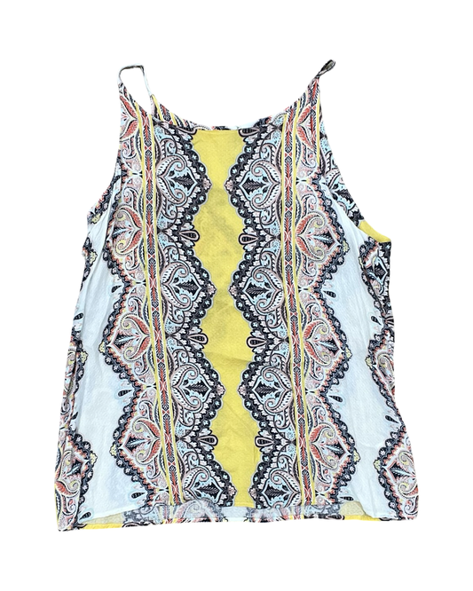Top Sleeveless By Clothes Mentor In Yellow, Size:L