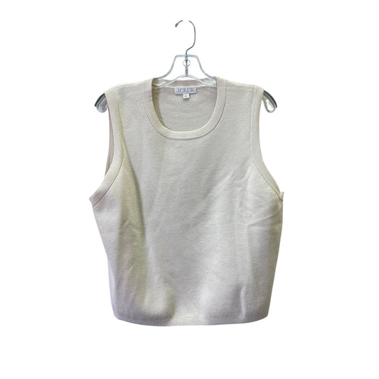 Vest Sweater By J. Crew In Cream, Size:Xl