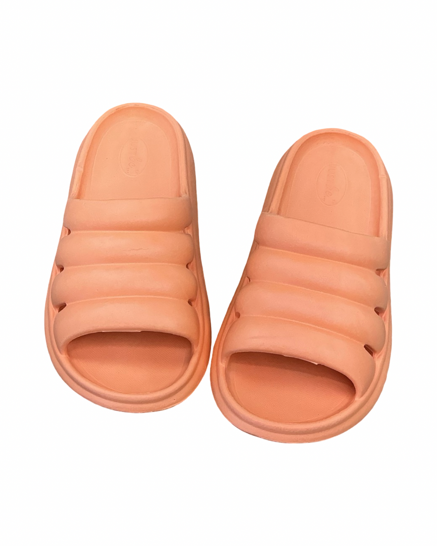 Sandals Flats By Just Be In Orange, Size:9
