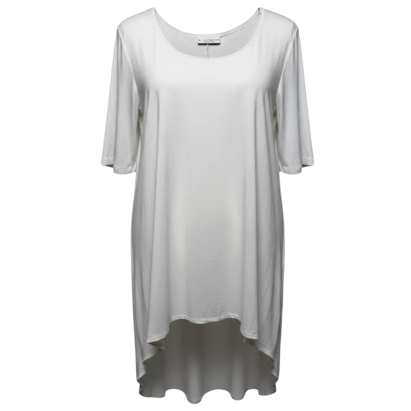 Lilo Organic Bamboo Tunic 3/4 Sleeve By Bryn Walker In White, Size: XL