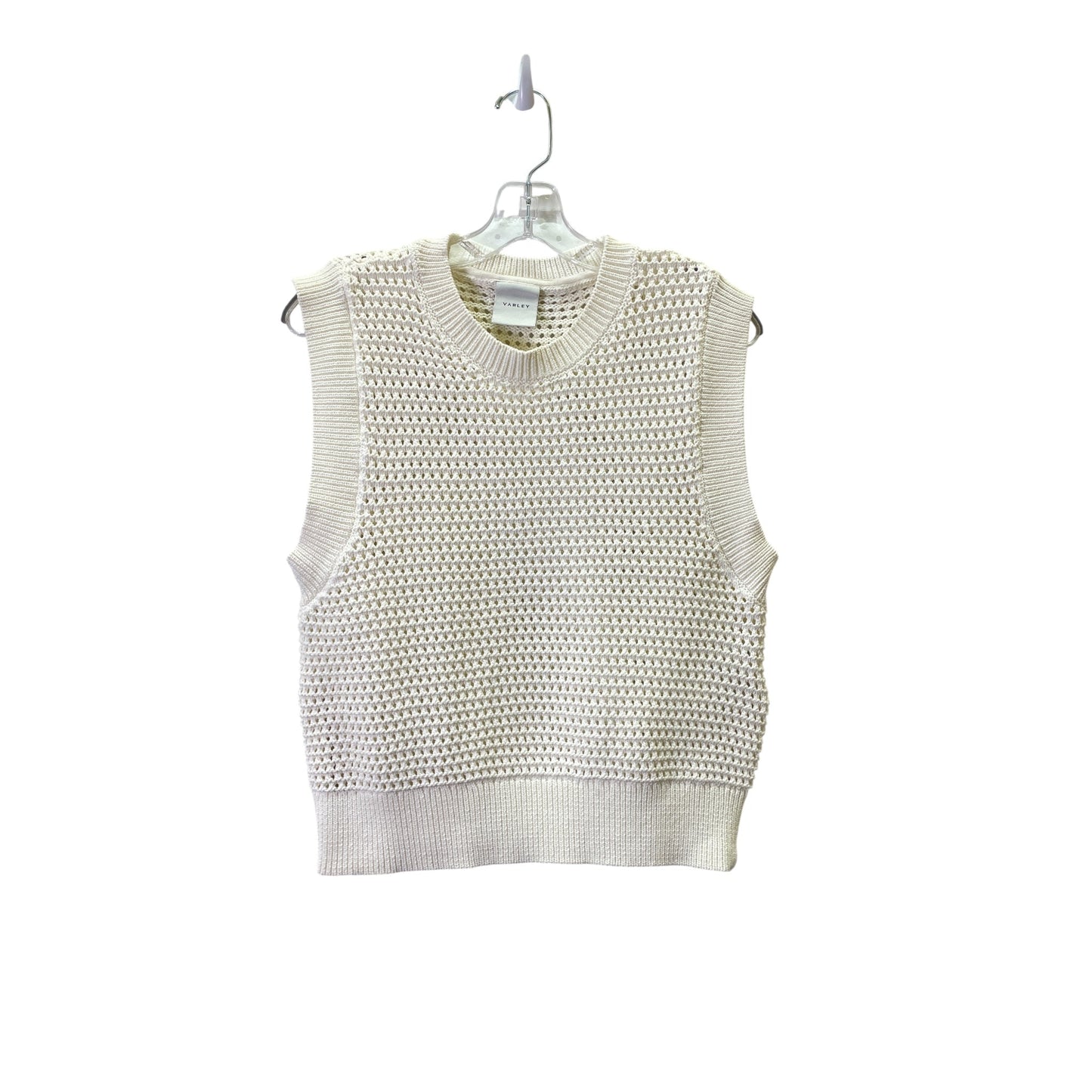 Vest Sweater By Varley In Cream, Size:L