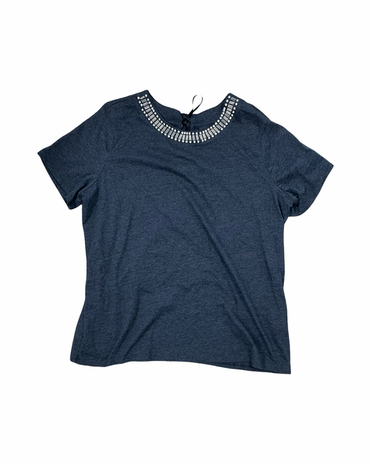 Top Ss By Simply Vera In Grey, Size:Xl