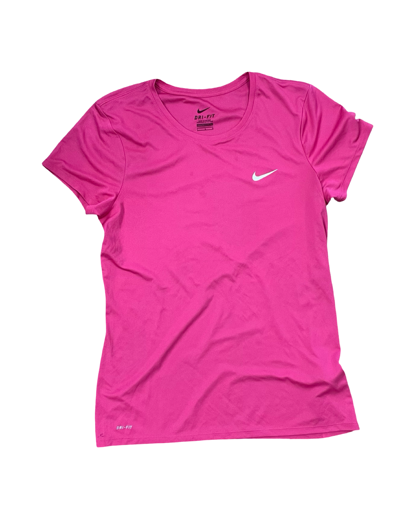 Athletic Top Ss By Nike In Pink, Size:L