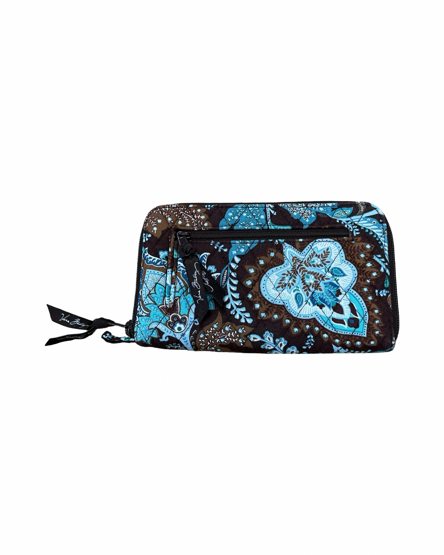 Wallet By Vera Bradley In Blue & Brown, Size:Medium
