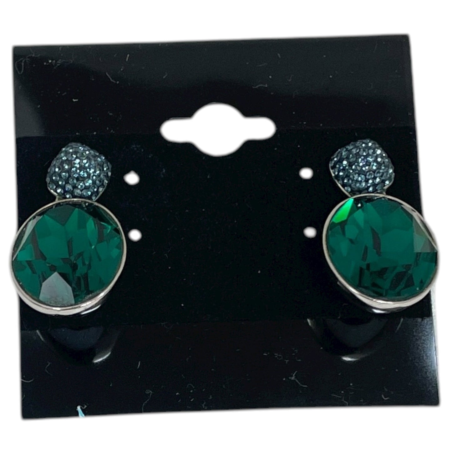 Earrings Designer By Swarovski In Blue & Green