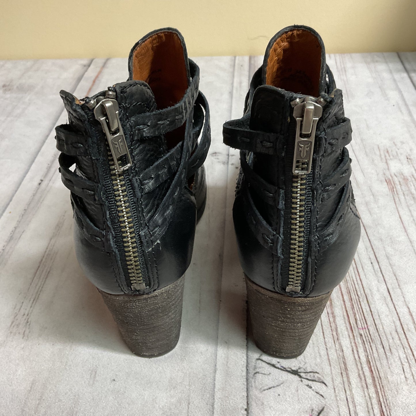 Boots Designer By Frye In Black, Size:8.5