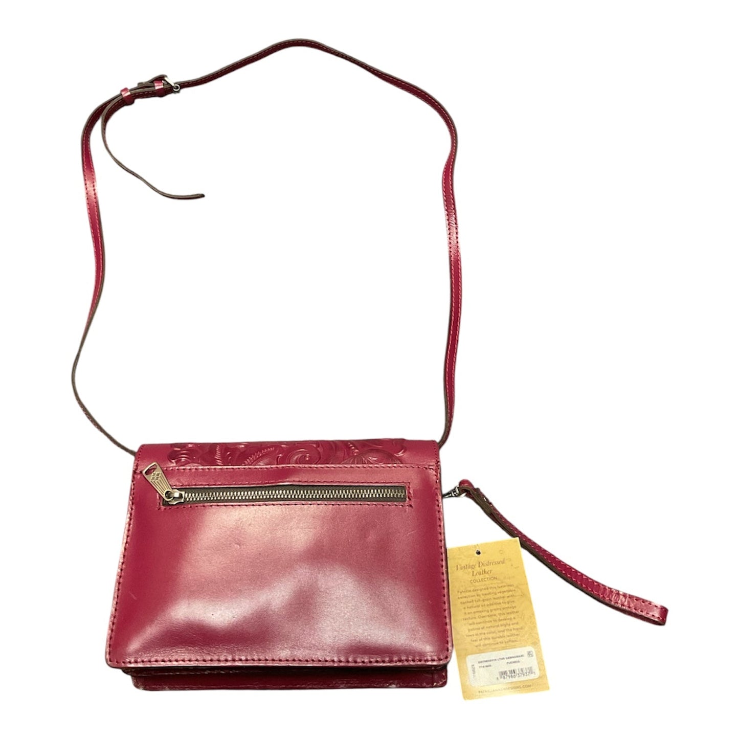 Crossbody Designer By Patricia Nash In Maroon, Size:Medium