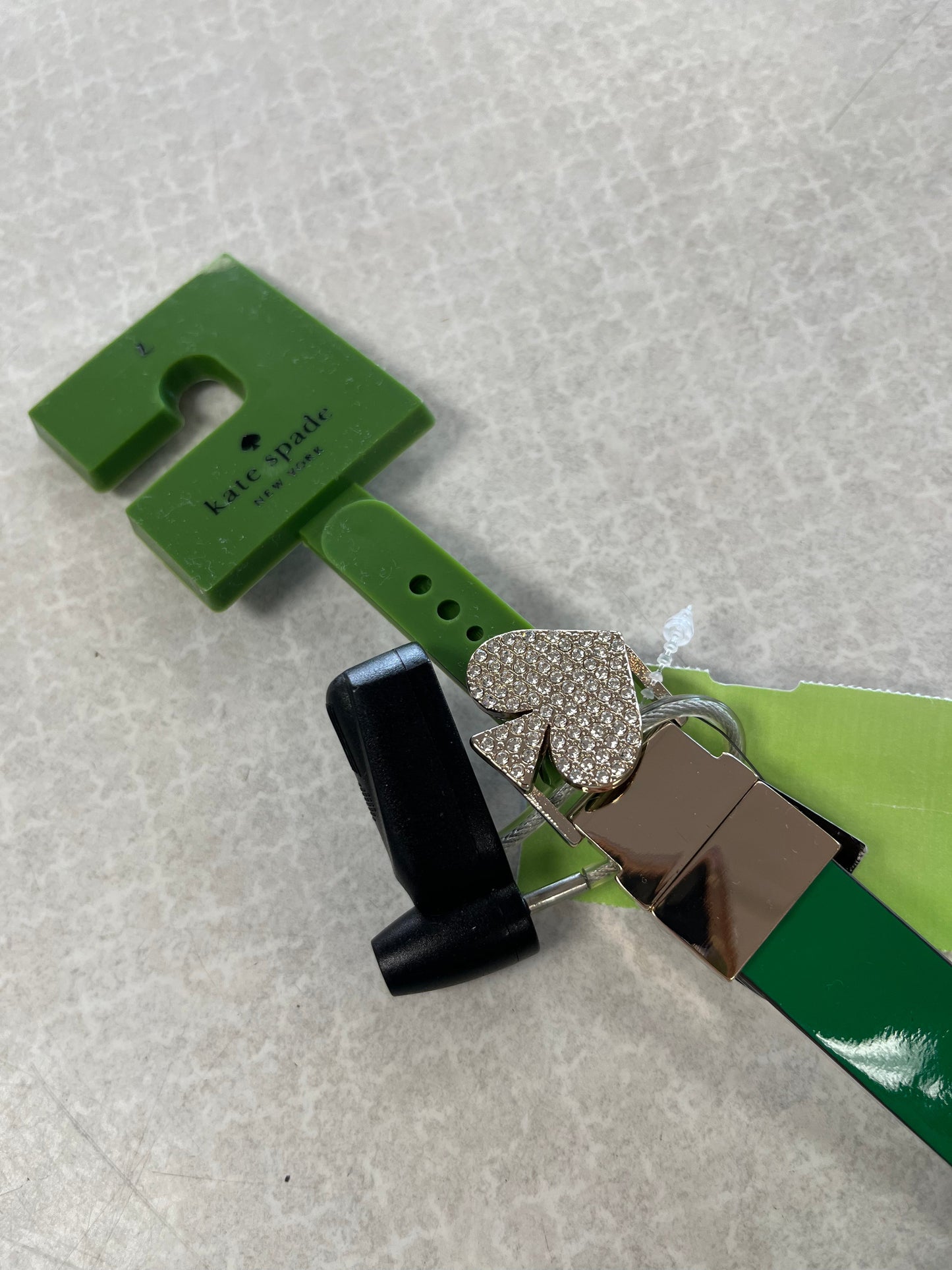 Belt Designer By Kate Spade In Green & Yellow