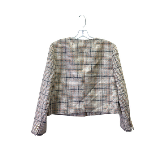 Blazer By J. Crew In Plaid Pattern, Size:Xl