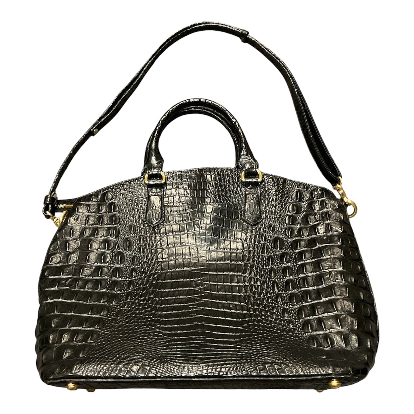 Handbag Designer By Brahmin In Black, Size:Medium