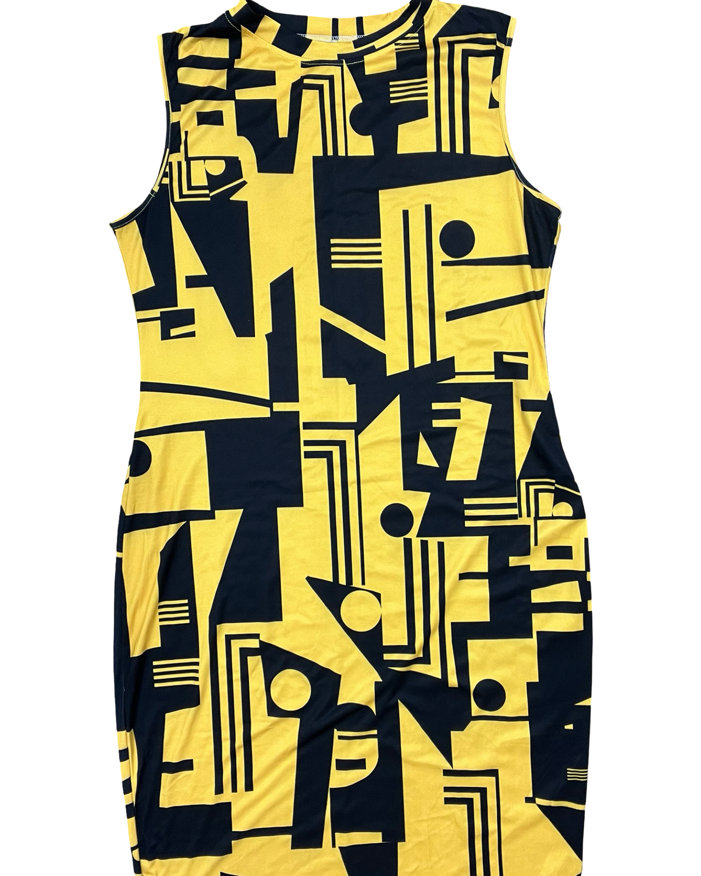 Dress Casual Maxi By Clothes Mentor In Black & Yellow, Size:3
