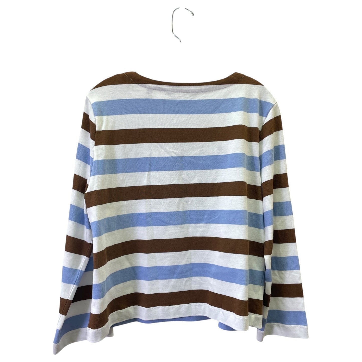 Top Ls Designer By Veronica Beard In Blue & Brown, Size:Xl