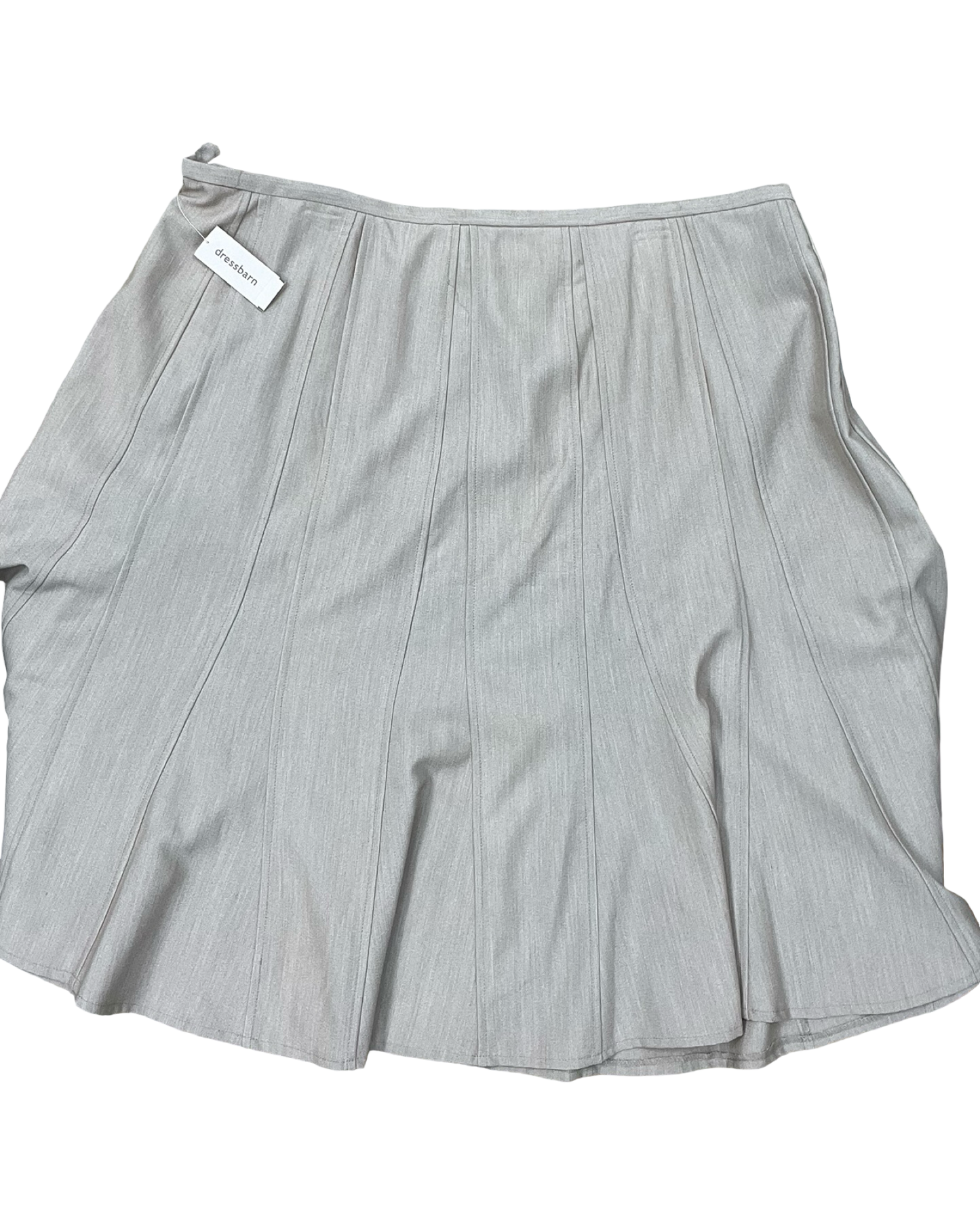 Skirt Midi By Dressbarn In Beige, Size:18