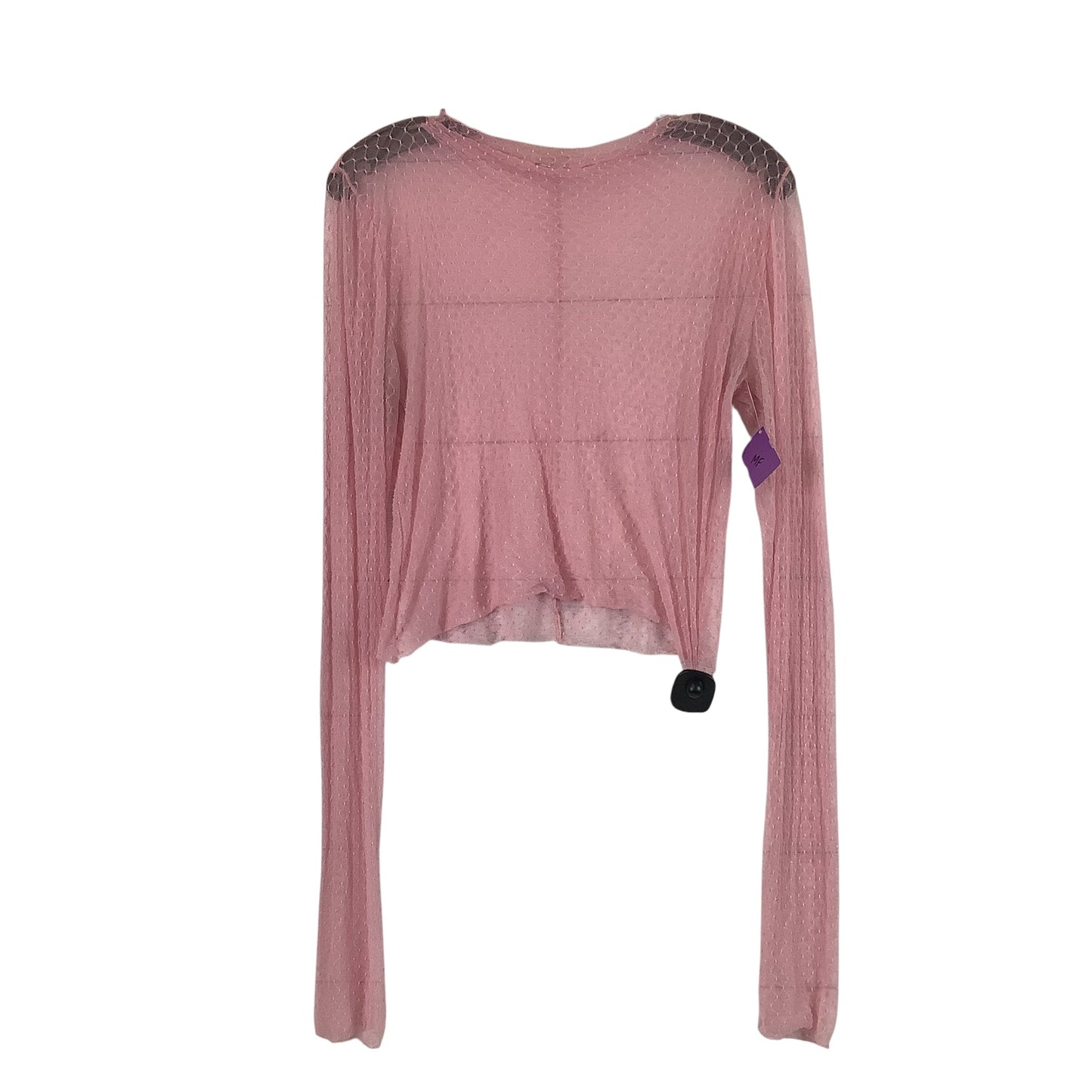 Top Long Sleeve By Free People In Pink, Size: L