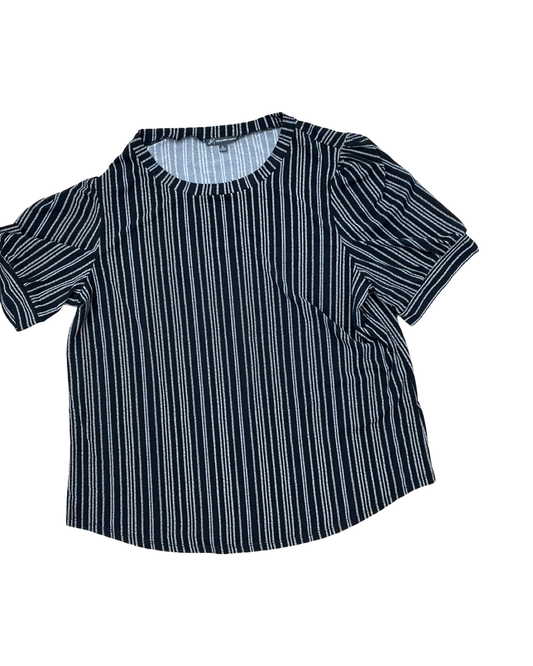 Top Ss By Adrianna Papell In Black & White, Size:Xl
