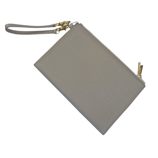 Wristlet Leather By Cmb In Taupe, Size:Large