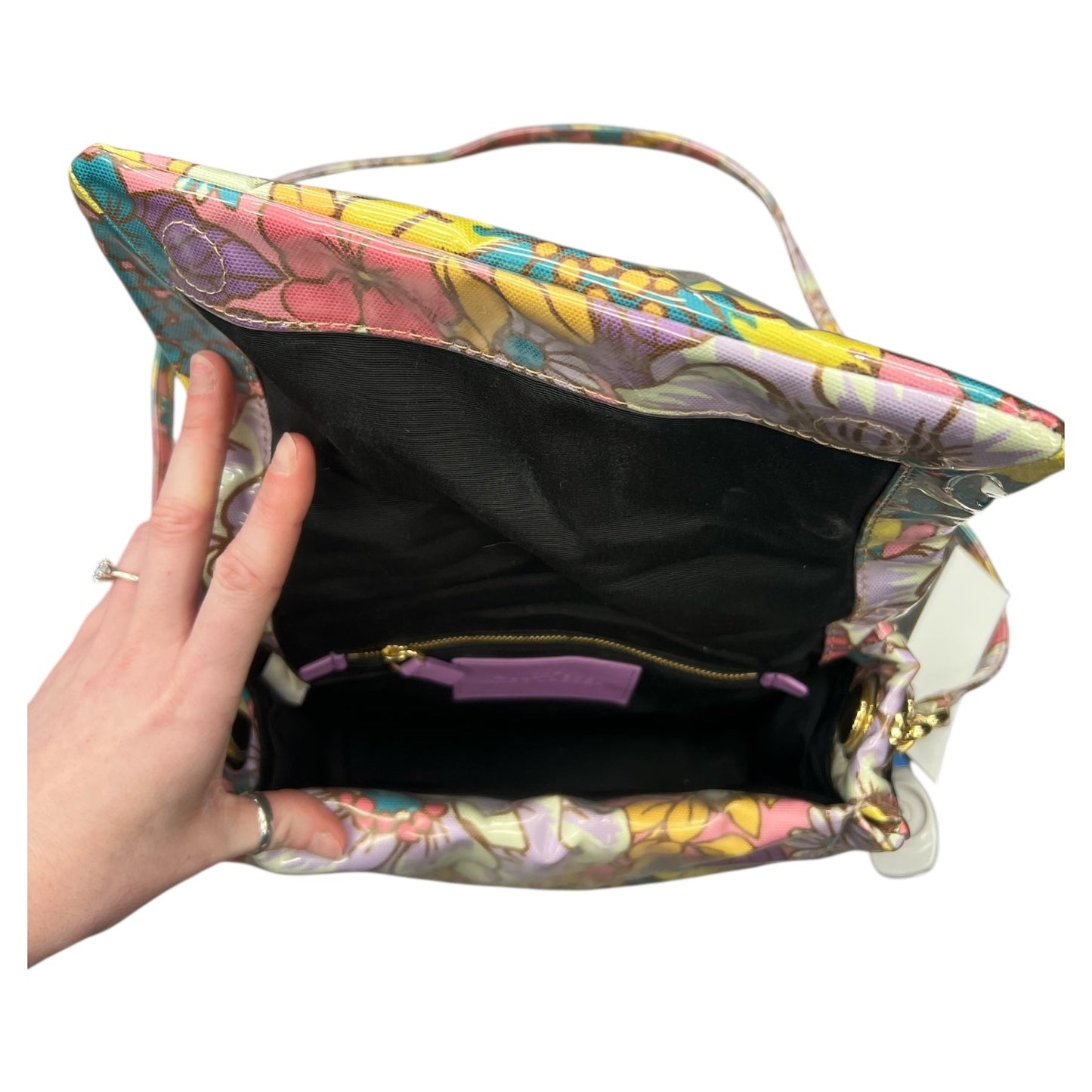 Handbag Luxury Designer By Marc Jacobs In Floral Print, Size:Medium