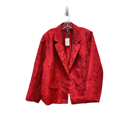 Blazer By Ashley Stewart In Red, Size:3X