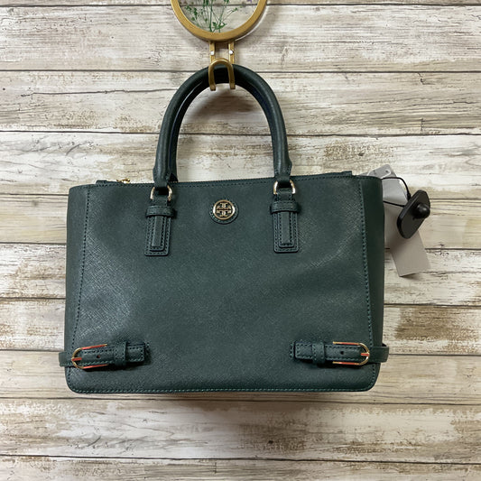 Handbag Designer By Tory Burch In Green, Size:Medium